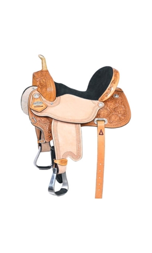 HILASON Western Horse Saddle American Leather Barrel Flex Tree Trail