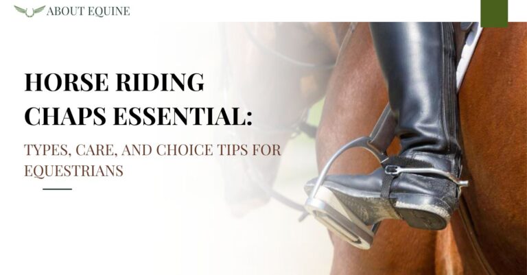 Horse Riding Chaps Essential: Types, Care, and Choice Tips for Equestrians